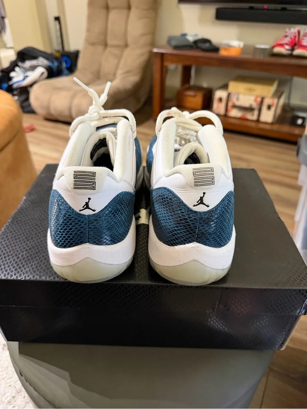 Air Jordan 11 size 12 (Low Navy Snakeskin 2019) CD6846-102